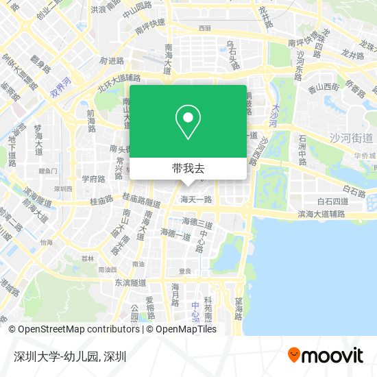 深圳大学-幼儿园地图