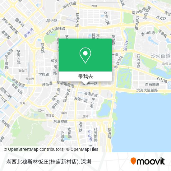 老西北穆斯林饭庄(桂庙新村店)地图