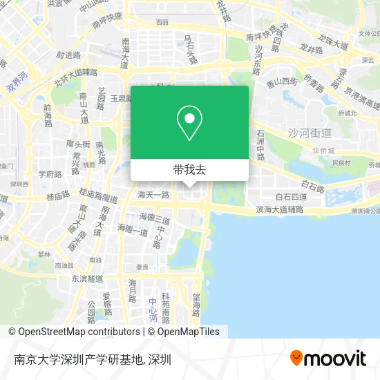 南京大学深圳产学研基地地图