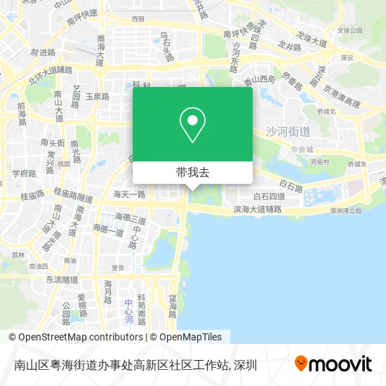 南山区粤海街道办事处高新区社区工作站地图