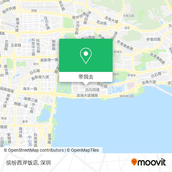 缤纷西岸饭店地图