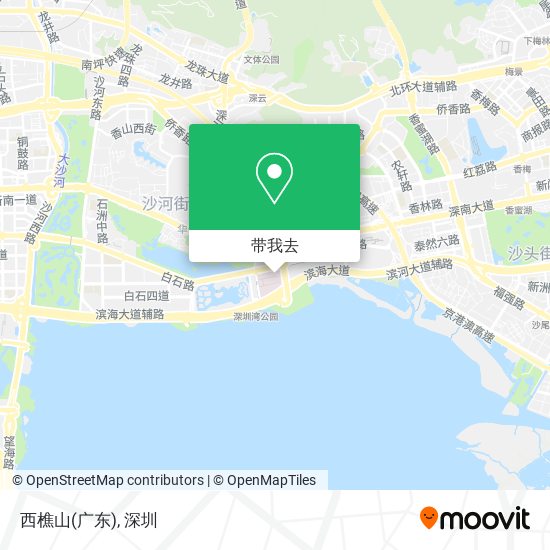 西樵山(广东)地图
