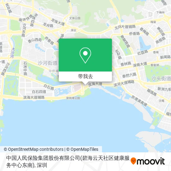 中国人民保险集团股份有限公司(碧海云天社区健康服务中心东南)地图