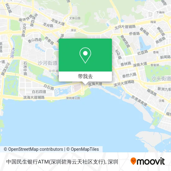 中国民生银行ATM(深圳碧海云天社区支行)地图