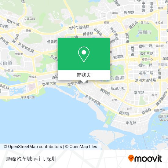 鹏峰汽车城-南门地图