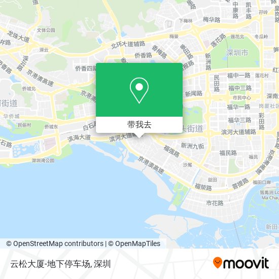 云松大厦-地下停车场地图