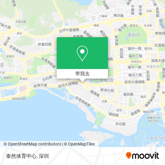 泰然体育中心地图