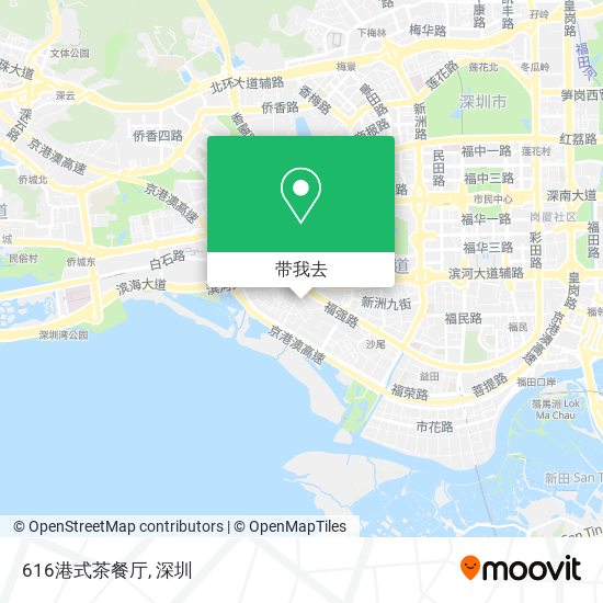 616港式茶餐厅地图