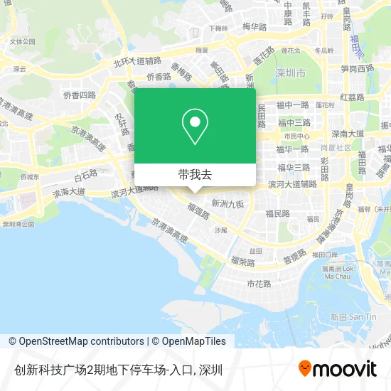 创新科技广场2期地下停车场-入口地图