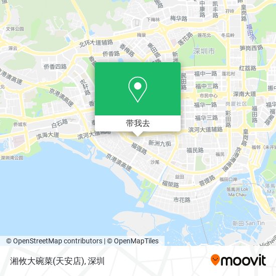 湘攸大碗菜(天安店)地图