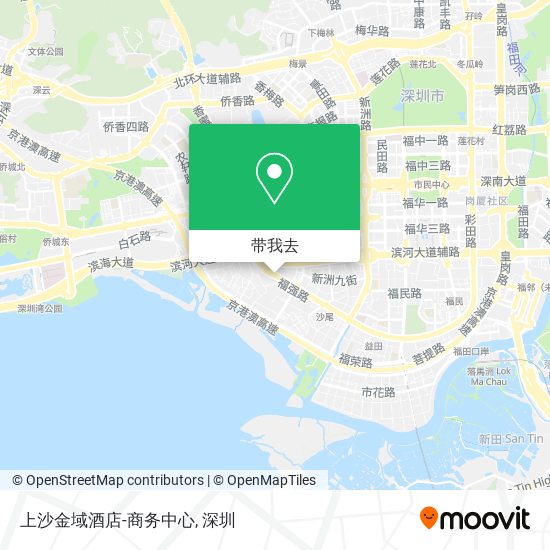 上沙金域酒店-商务中心地图