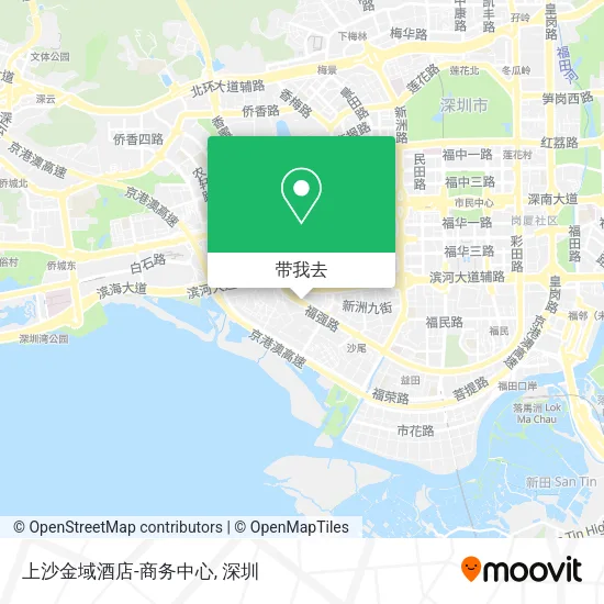 上沙金域酒店-商务中心地图
