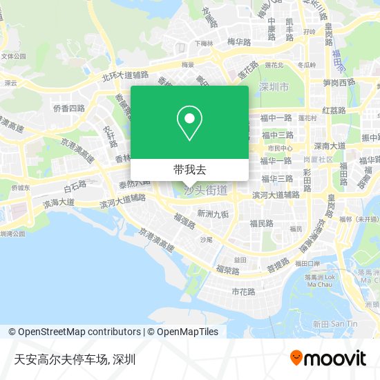 天安高尔夫停车场地图