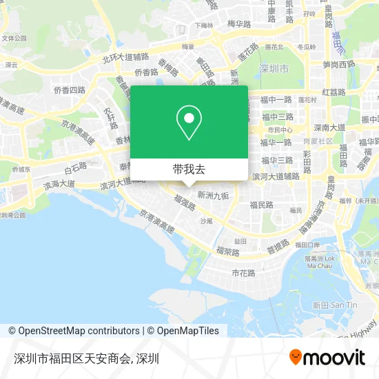 深圳市福田区天安商会地图