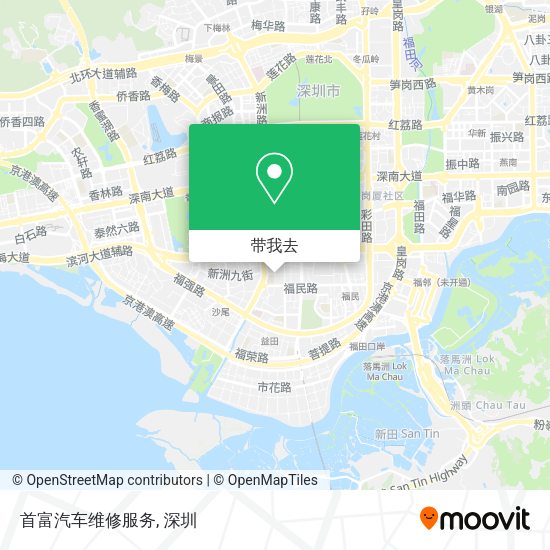 首富汽车维修服务地图