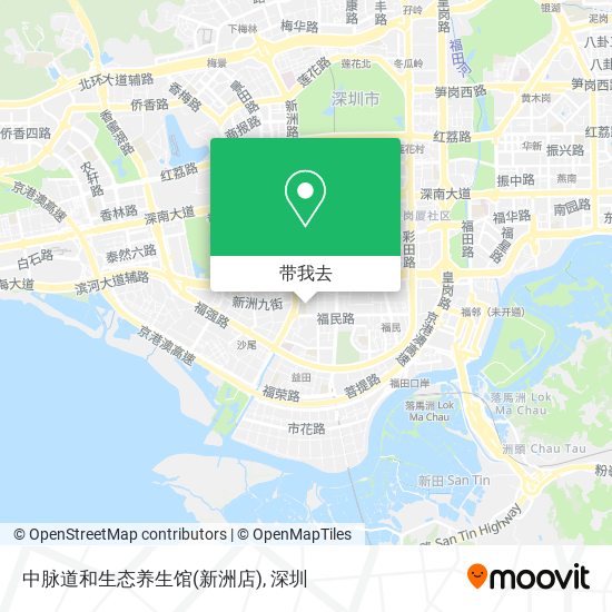 中脉道和生态养生馆(新洲店)地图