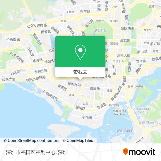 深圳市福田区福利中心地图