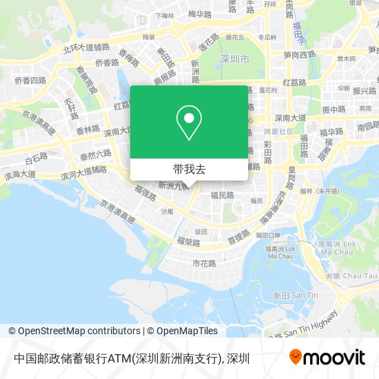 中国邮政储蓄银行ATM(深圳新洲南支行)地图