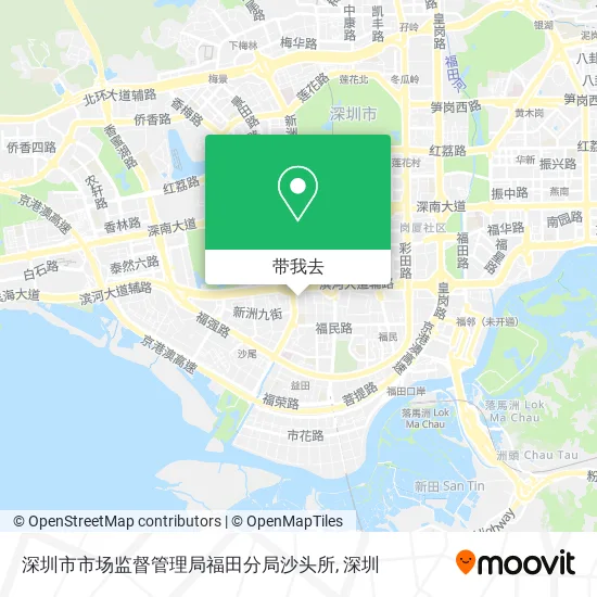 深圳市市场监督管理局福田分局沙头所地图