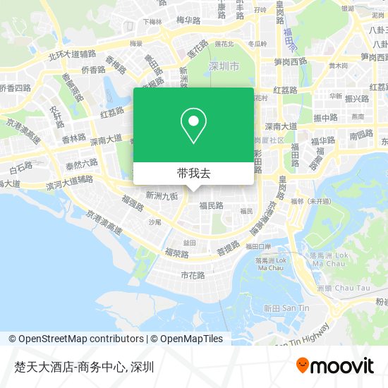 楚天大酒店-商务中心地图