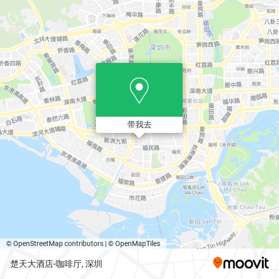 楚天大酒店-咖啡厅地图