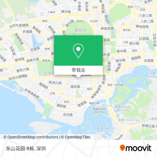 东山花园-8栋地图