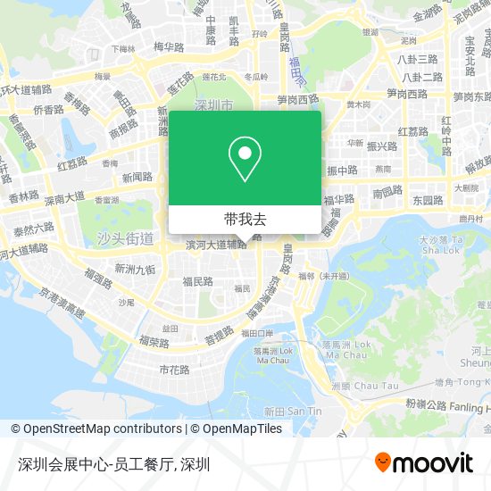 深圳会展中心-员工餐厅地图