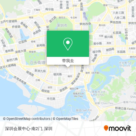 深圳会展中心-南2门地图