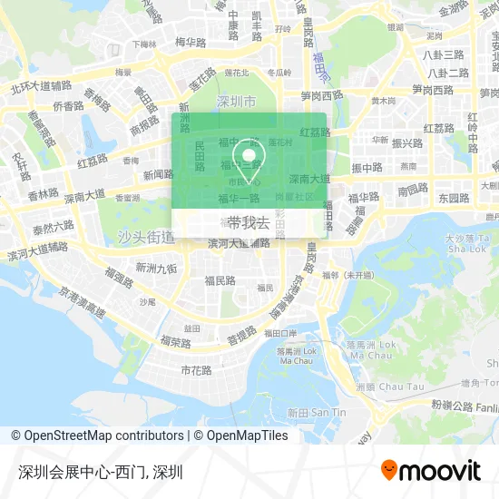 深圳会展中心-西门地图