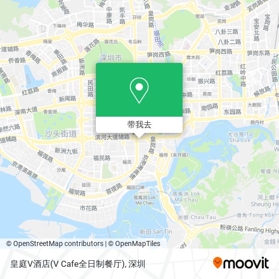 皇庭V酒店(V Cafe全日制餐厅)地图