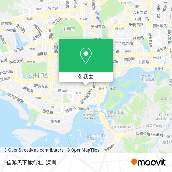 信游天下旅行社地图