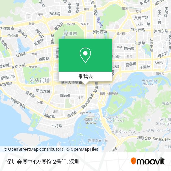 深圳会展中心9展馆-2号门地图