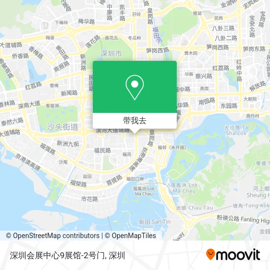 深圳会展中心9展馆-2号门地图
