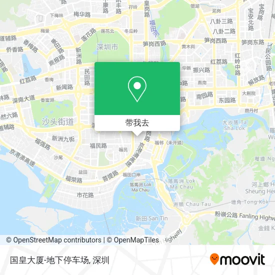 国皇大厦-地下停车场地图