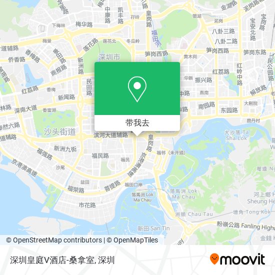 深圳皇庭V酒店-桑拿室地图