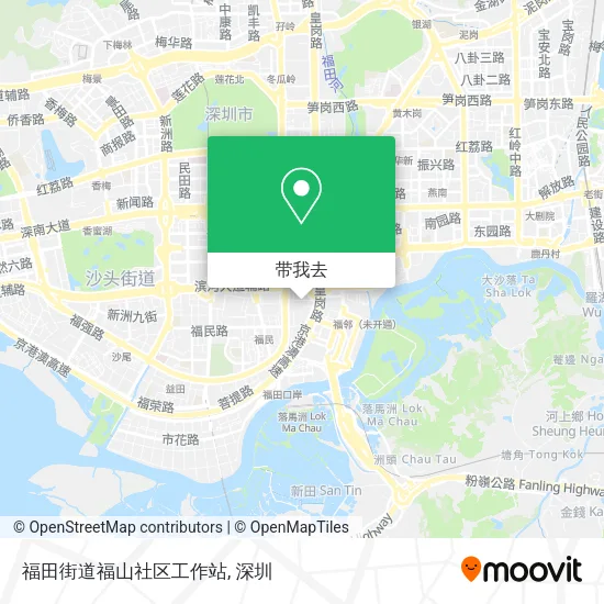 福田街道福山社区工作站地图