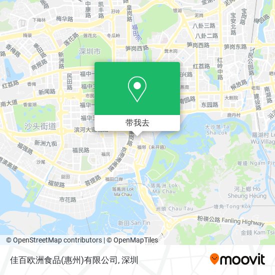 佳百欧洲食品(惠州)有限公司地图