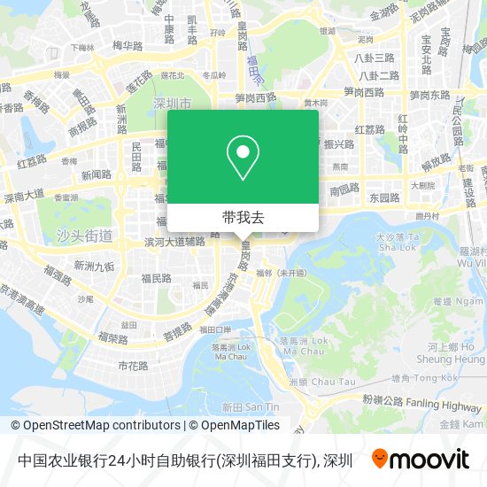 中国农业银行24小时自助银行(深圳福田支行)地图