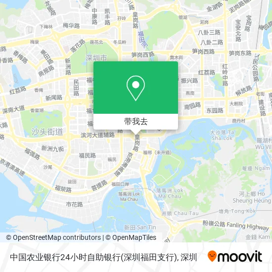 中国农业银行24小时自助银行(深圳福田支行)地图