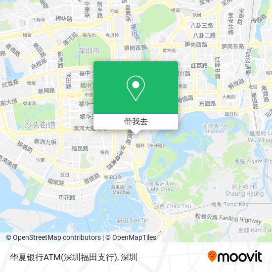 华夏银行ATM(深圳福田支行)地图