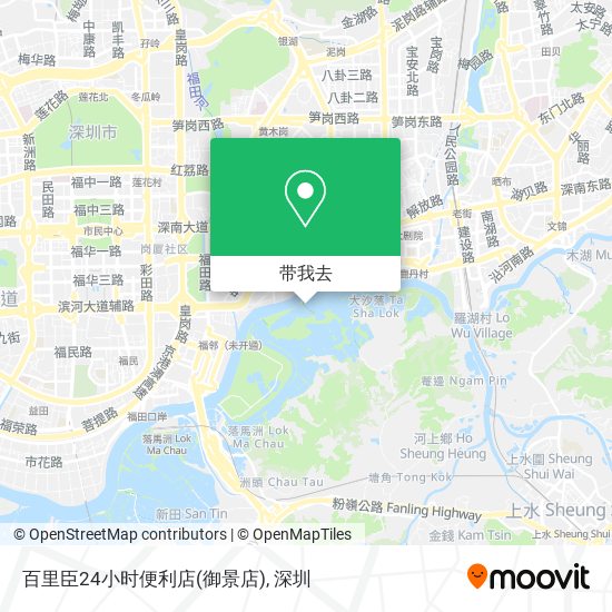 百里臣24小时便利店(御景店)地图