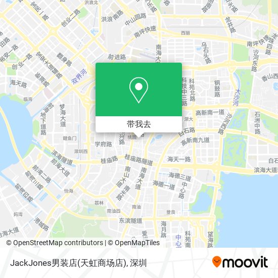 JackJones男装店(天虹商场店)地图