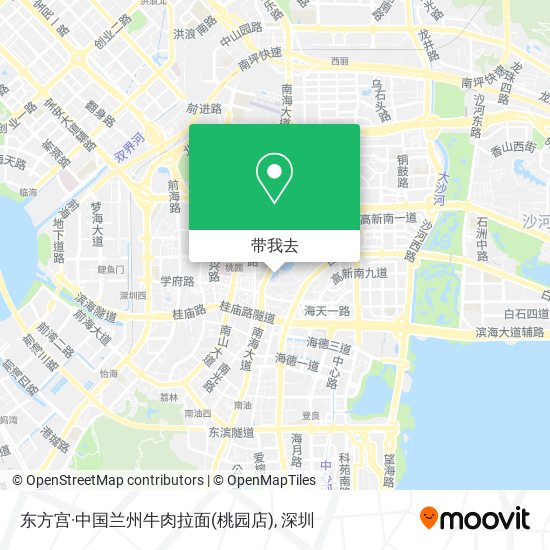 东方宫·中国兰州牛肉拉面(桃园店)地图