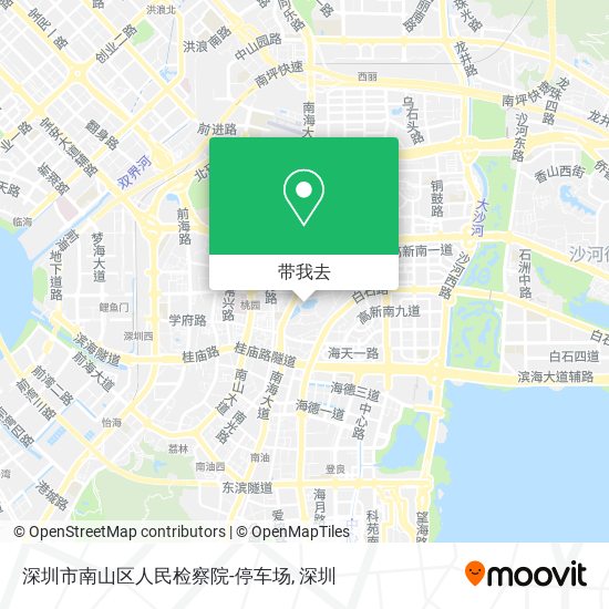 深圳市南山区人民检察院-停车场地图
