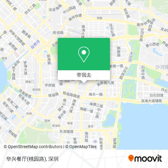 华兴餐厅(桃园路)地图
