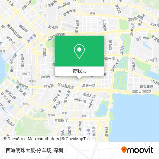 西海明珠大厦-停车场地图
