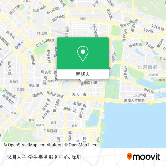 深圳大学-学生事务服务中心地图