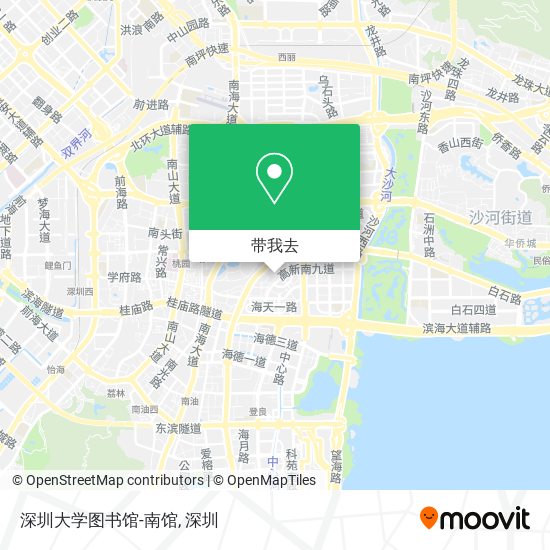 深圳大学图书馆-南馆地图