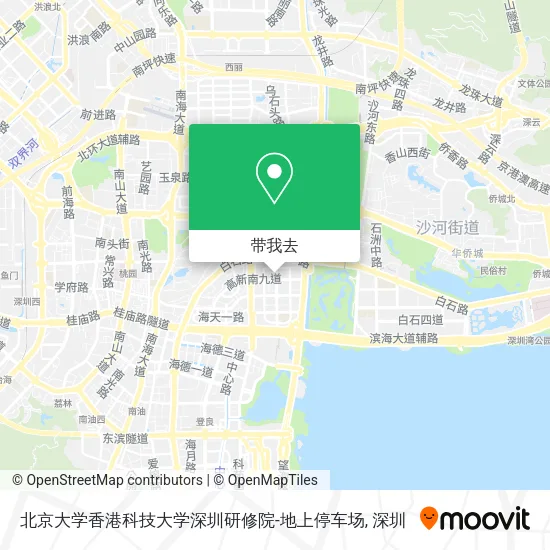 北京大学香港科技大学深圳研修院-地上停车场地图