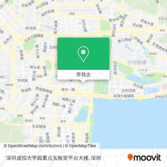 深圳虚拟大学园重点实验室平台大楼地图